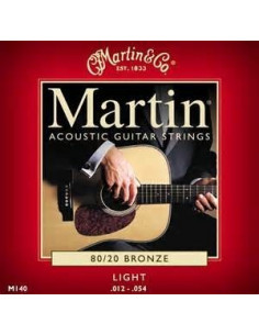 Martin M140 set 80/20 bronze acoustic string 012/054