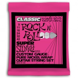 Ernie Ball 2253 Slinky Pure Nickel Super 9-42 Rock N' Roll