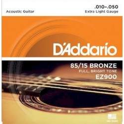 Juego Cuerdas Guitarra Acustica D'addario EZ-900 (010-050)