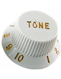 Boton Tono Fender White estilo