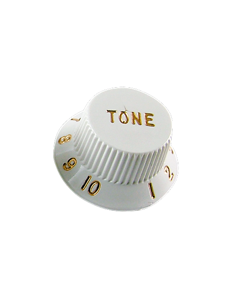 Boton Tono Fender White estilo
