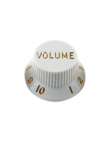 Boton Volumen Fender White estilo