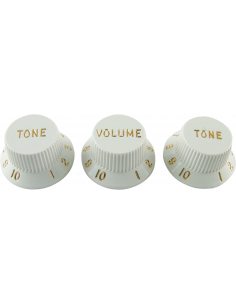 Botones Set Estilo Fender White estilo