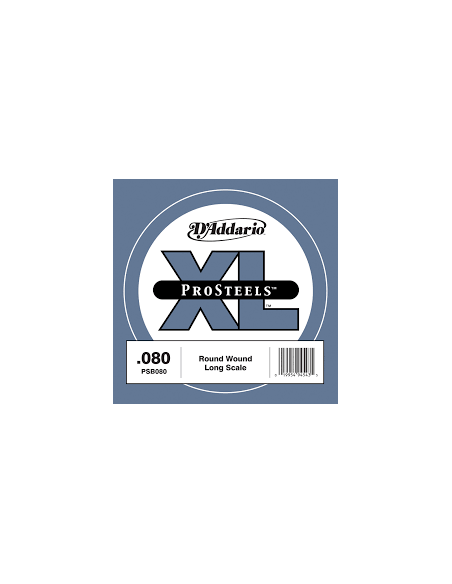D'addario PSB080 Cuerda bajo Prosteel Long Scale