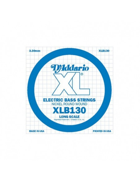 D'addario XLB130 Cuerda Bajo Nickel Long Scale