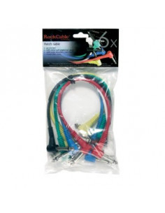 RockCable RCL30031D5 Pack 6 latiguillos 30cm Jack codo