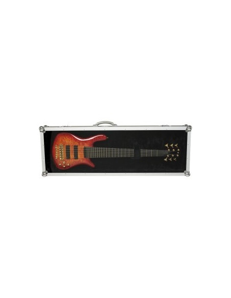 RockCase RC10905B Flight Case tapa transparente Bajo