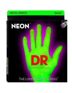 DR NGB545 Juego Bajo 5 cuerdas NEON Green 45-125