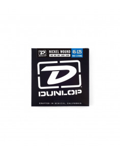Dunlop DBN45125 Juego Bajo 5 cuerdas Nickel 45-125