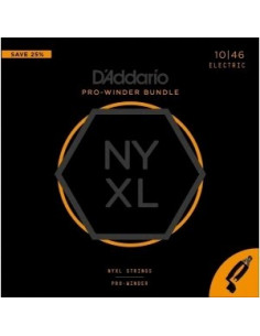D'addario NYXL 10/46 jgo + pro winder manivela