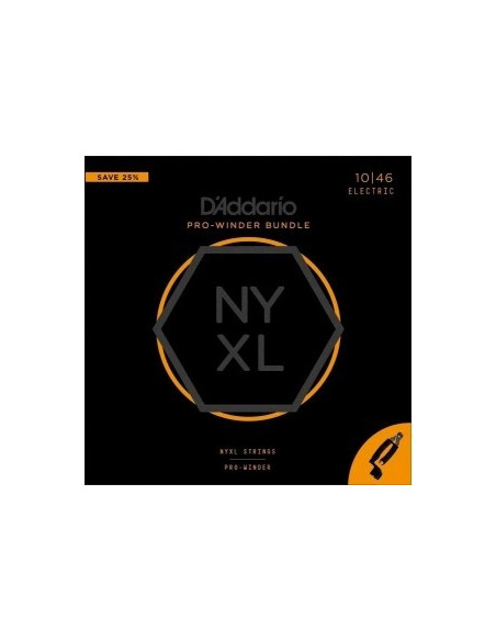 D'addario NYXL 10/46 jgo + pro winder manivela