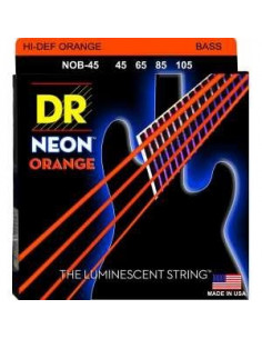 DR Bajo 4 cuerdas NEON Orange 45-105
