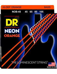 DR Bajo 4 cuerdas NEON Orange 45-105 2