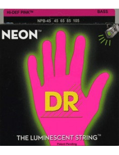 DR Bajo 5 cuerdas NEON Pink 45-125