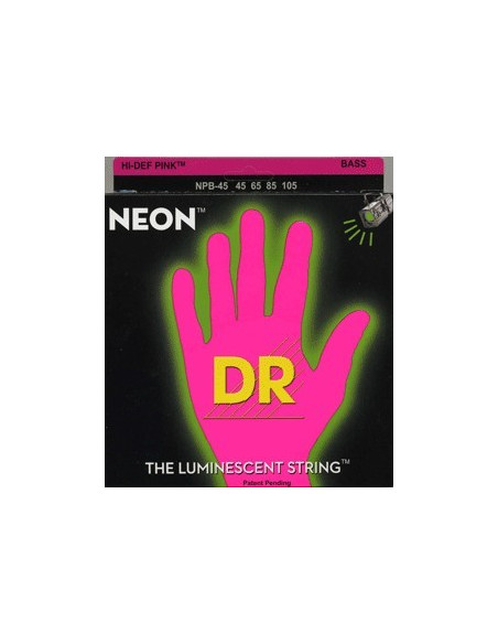 DR Bajo 5 cuerdas NEON Pink 45-125