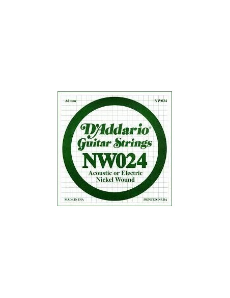 D'addario NW24 cuerda acust/elec
