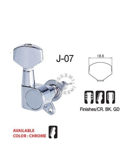 Proline WJ07BK clavijero 6 en linea negro .Color de foto no coincide