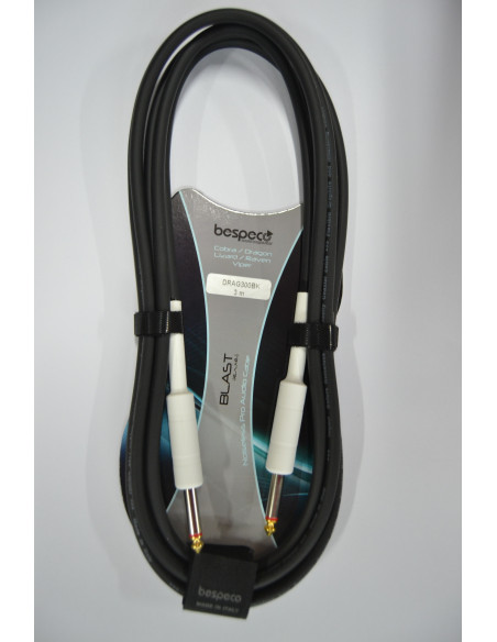 BESPECO DRAG300 BK Cable Jack Jack 3 metros