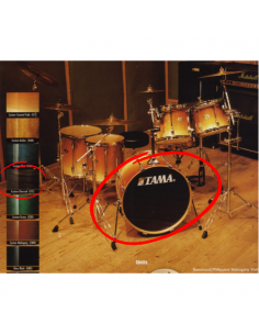 BOMBO TAMA ROCKSTAR CUSTOM RPB22DW CCC CUSTOM CHARCOAL