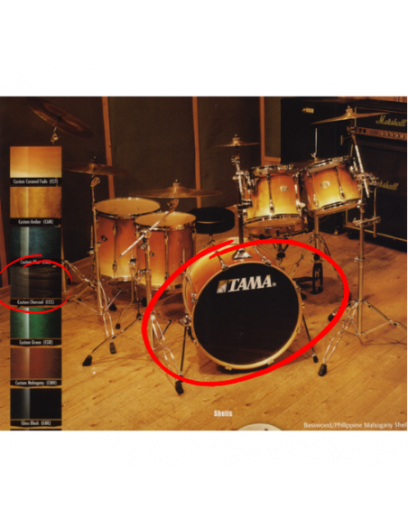 BOMBO TAMA ROCKSTAR CUSTOM RPB22DW CCC CUSTOM CHARCOAL