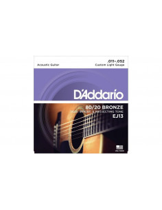Daddario EJ13 Juego de Guitarra Acustica 11/52