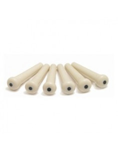 Graph Tech TUSQ TRADITIONAL BRIDGE PINS WHITE WITH 2MM...