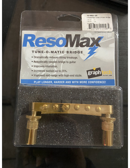 Graph Tech PS-8861-G0 Puente ResoMax 6mm Dorado