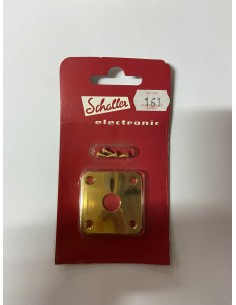 Schaller Placa Jack Cuadrada Dorado E3-161