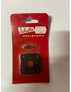 SCHALLER Placa Jack Cuadrada Negro E3-1159