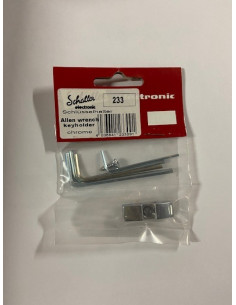 SCHALLER Porta llave Allen + 4 llaves Cromado 67-233