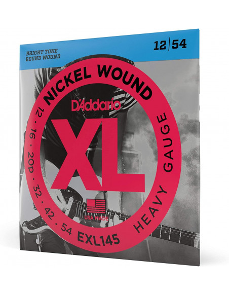 D'Addario EXL145 XL Nickel Wound Heavy (.012-.054) Electric Guitar Strings