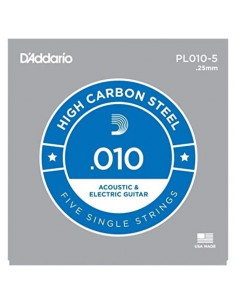 DADDARIO PL010-5 PACK DE 5 UNIDADES