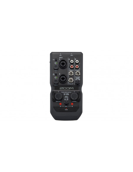 Zoom U-24 Interface de Audio USB Multicanal para PC y Mac