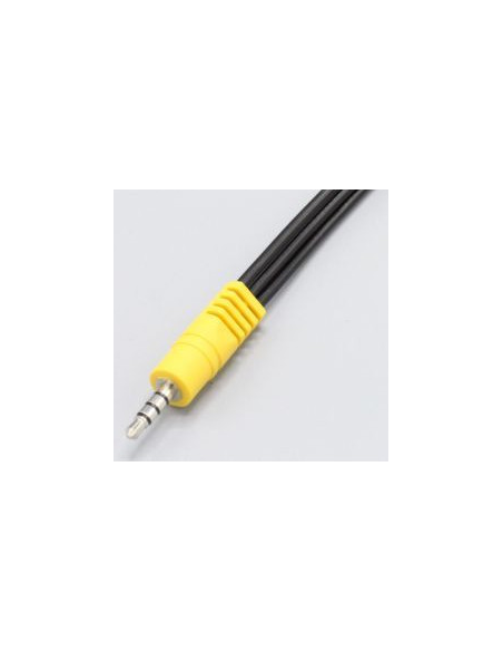 CABLE ADAPTADOR STEREO JACK 3,5MM MACHO 4 PIN/3ADPTABLE PARA RCA HEMBRA