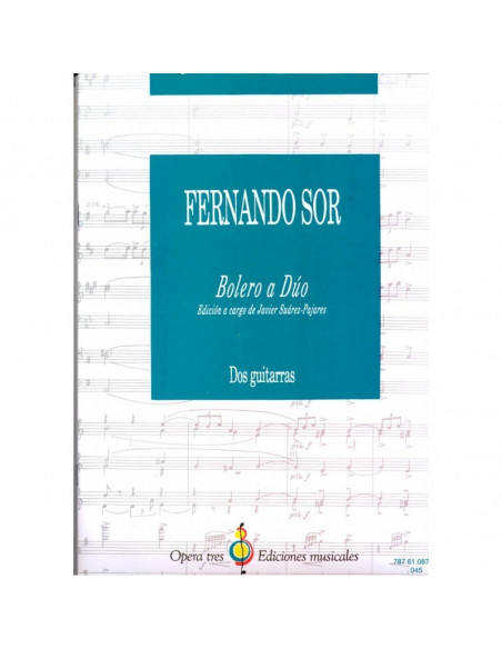 Bolero A Duo - Edicion A Cargo De Javier Suarez - Pajares - Dos Guitarras