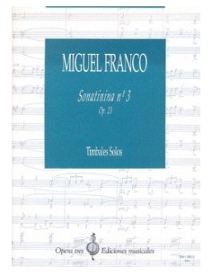 Sonatinina NÂº 3. OPp.23. Timbales solos. Miguel Franco.