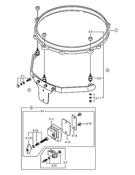 Sistema Timbal Aereo Tama MSM10BN