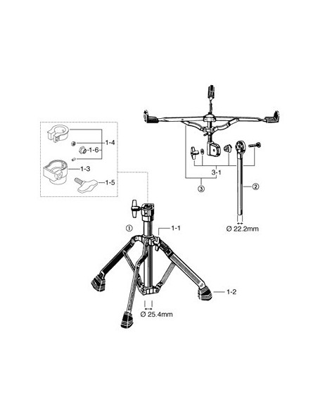 Soporte Caja Tama  HS50R