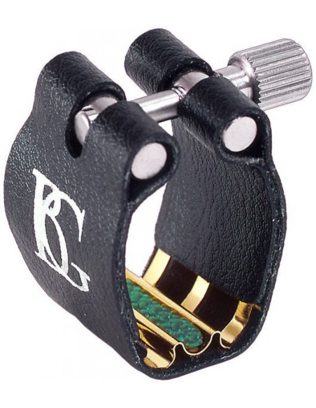 BG L14SR Abrazadera Saxo Soprano Cuero con Boquillero