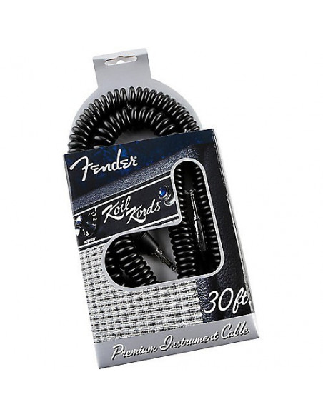 Fender Koilkord 30 Cable para Instrumento, negro 9 m.
