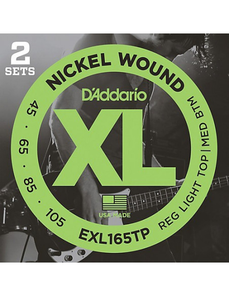 D'Addario EXL165TP Set de 2 Jgo. 045/105 019954933814