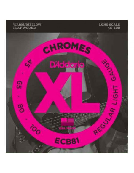 D'Addario ECB81 Chromes Bass cuerdas de bajo