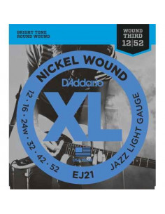 D'Addario EJ21 - XL Jazz Light Cuerdas para Guitarra...
