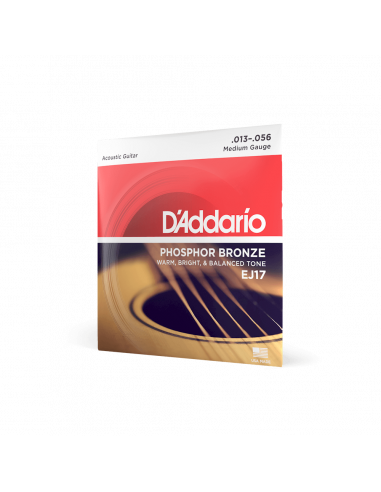 D'Addario EJ-17(013-056) Cuerdas Guitarra Acústica