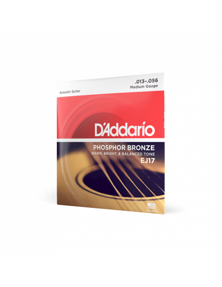 D'Addario EJ-17(013-056) Cuerdas Guitarra Acústica