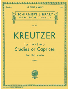 Kreutzer – 42 Studies or Caprices Schirmer Library of...