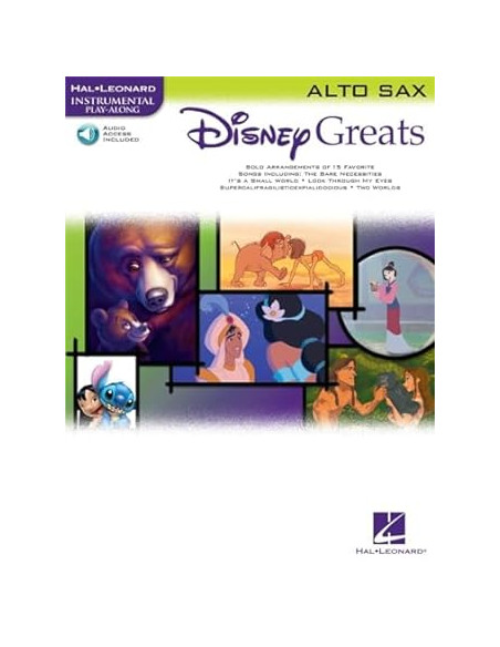 Disney Greats for Alto Sax Instrumental Play-Along