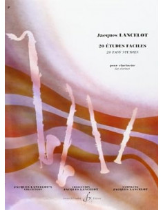 20 Etudes (estudios) Faciles Clarinete JACQUES LANCELOT