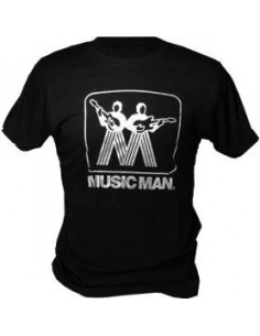 Ernie ball's Music Man silver logo T-shirt (bk) M