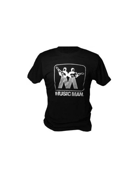 Ernie ball's Music Man silver logo T-shirt (bk) M